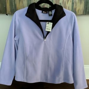 New Women's SJB Lavender and Black Fleece Jacket
